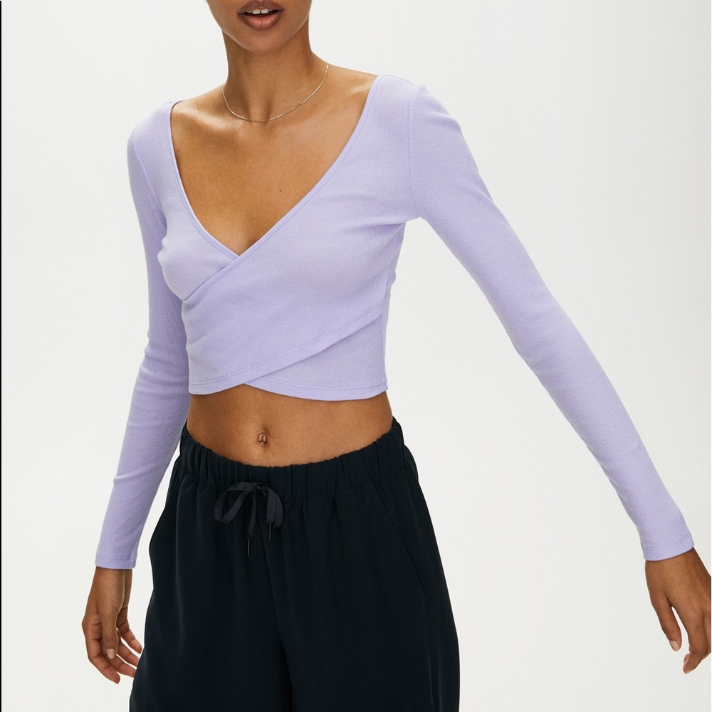 Aritzia wrap top